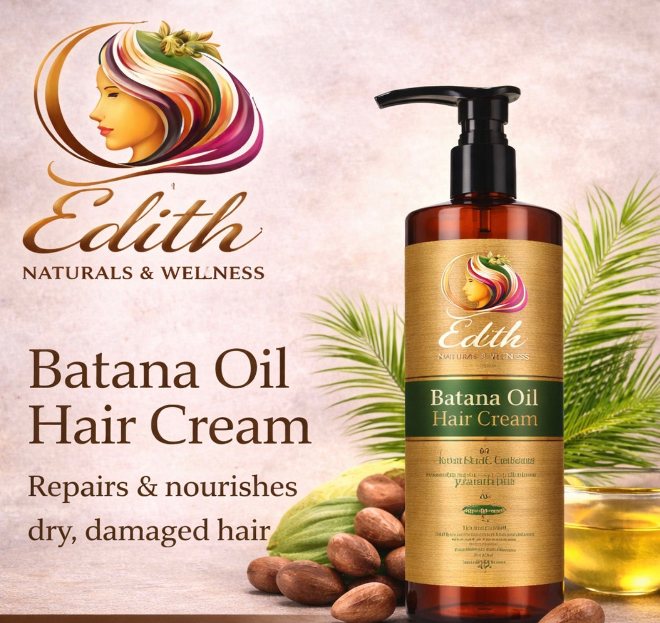 Batana Oil Hair Cream for Dry & Damaged Hair