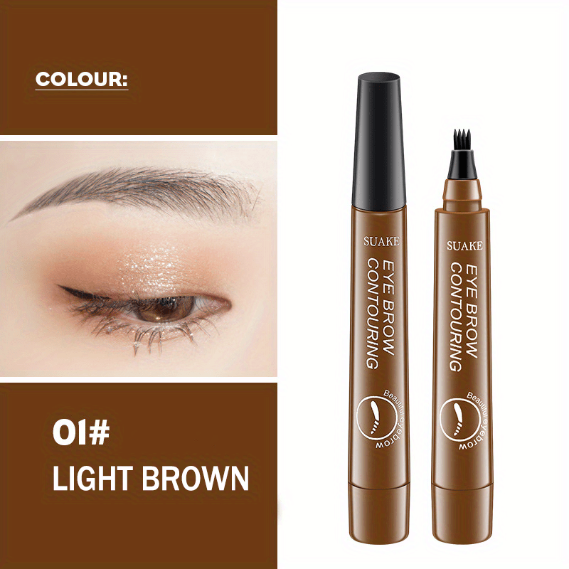 4-Prong Microblading Eyebrow Pencil – Natural Hair Stroke Effect