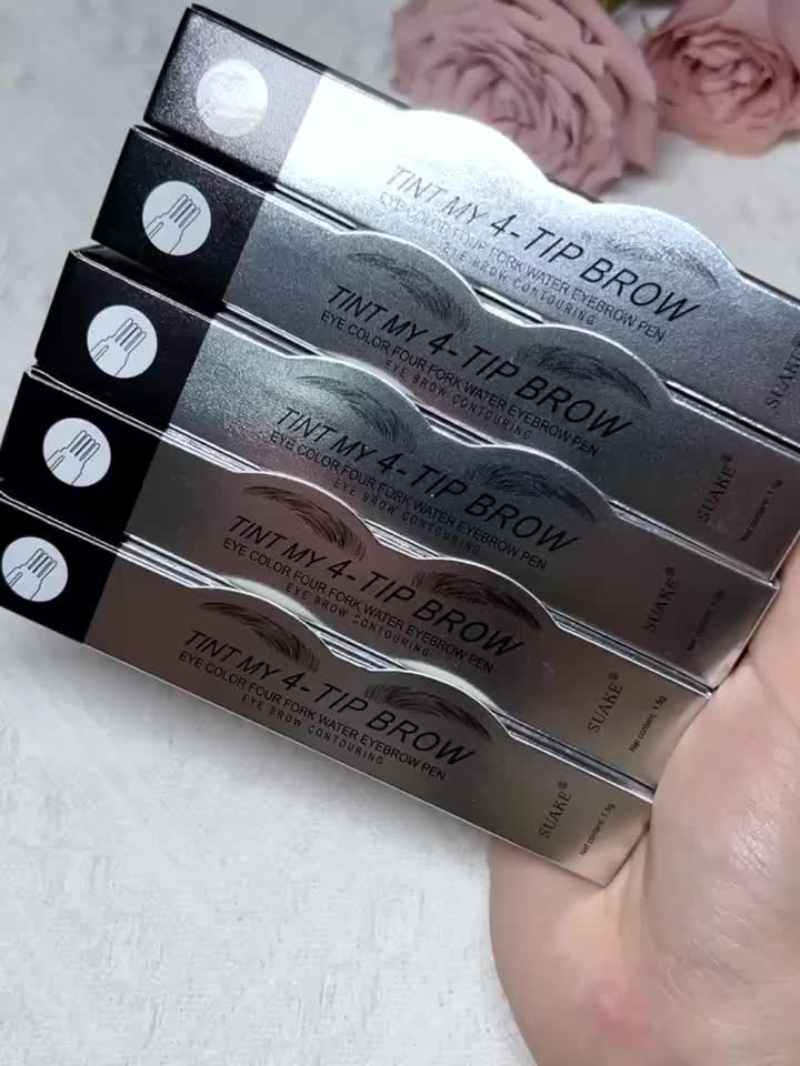 4-Prong Microblading Eyebrow Pencil – Natural Hair Stroke Effect