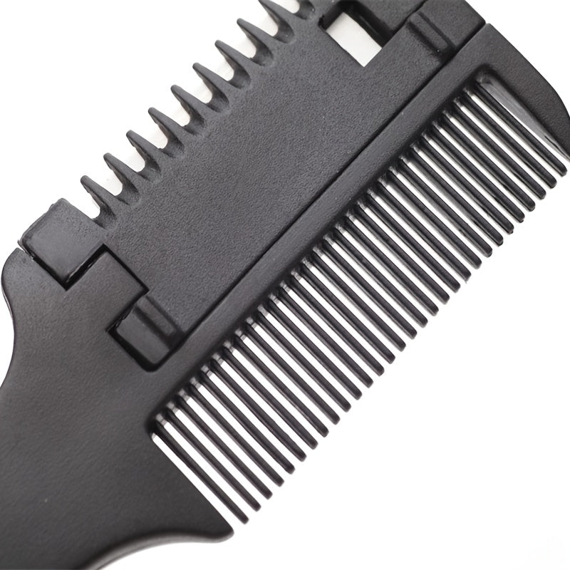 Hair Cutting Comb with Razor