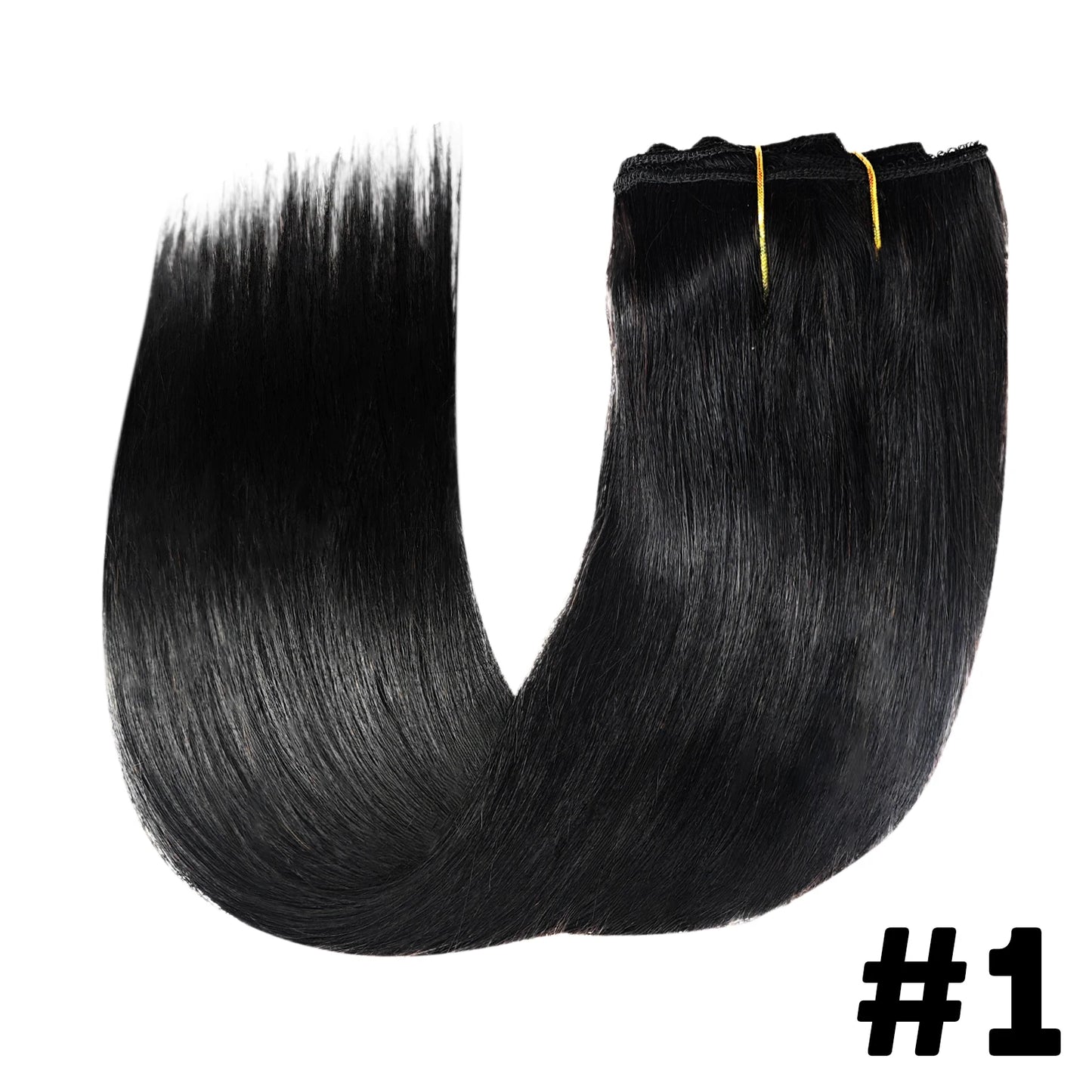 Straight Clip ins Human Hair Extensions