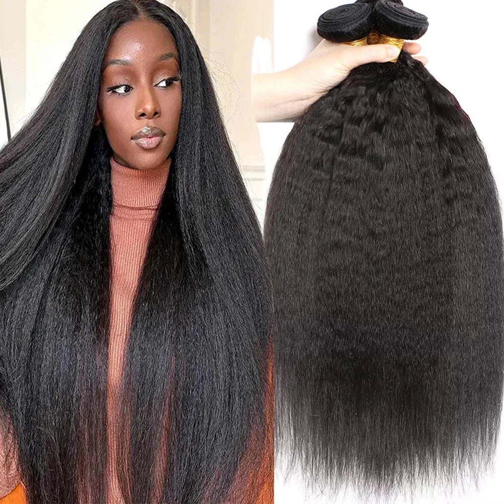 Kinky Straight Brazilian Clip-In Extensions (240g)