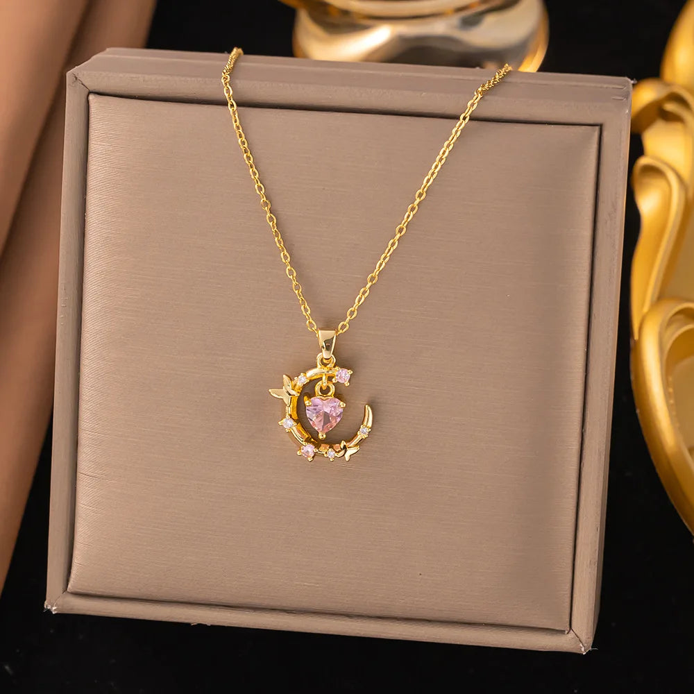 Minimalist Zircon Pendant Necklace