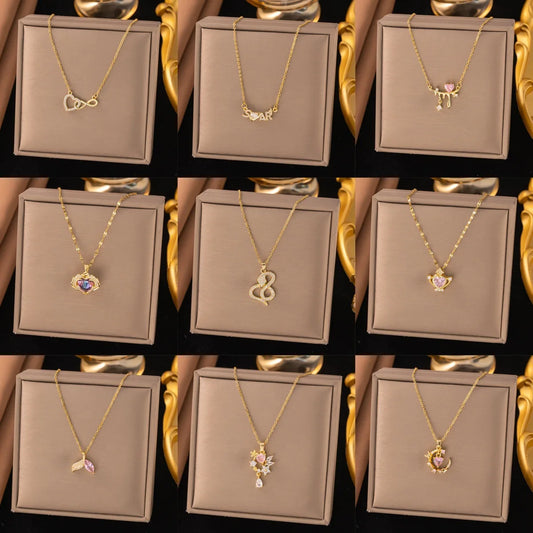 Minimalist Zircon Pendant Necklace