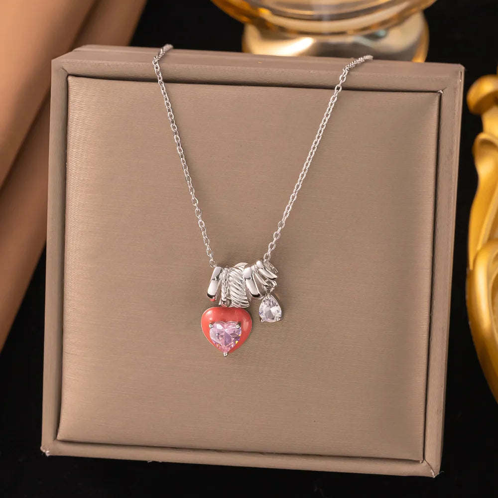 Minimalist Zircon Pendant Necklace