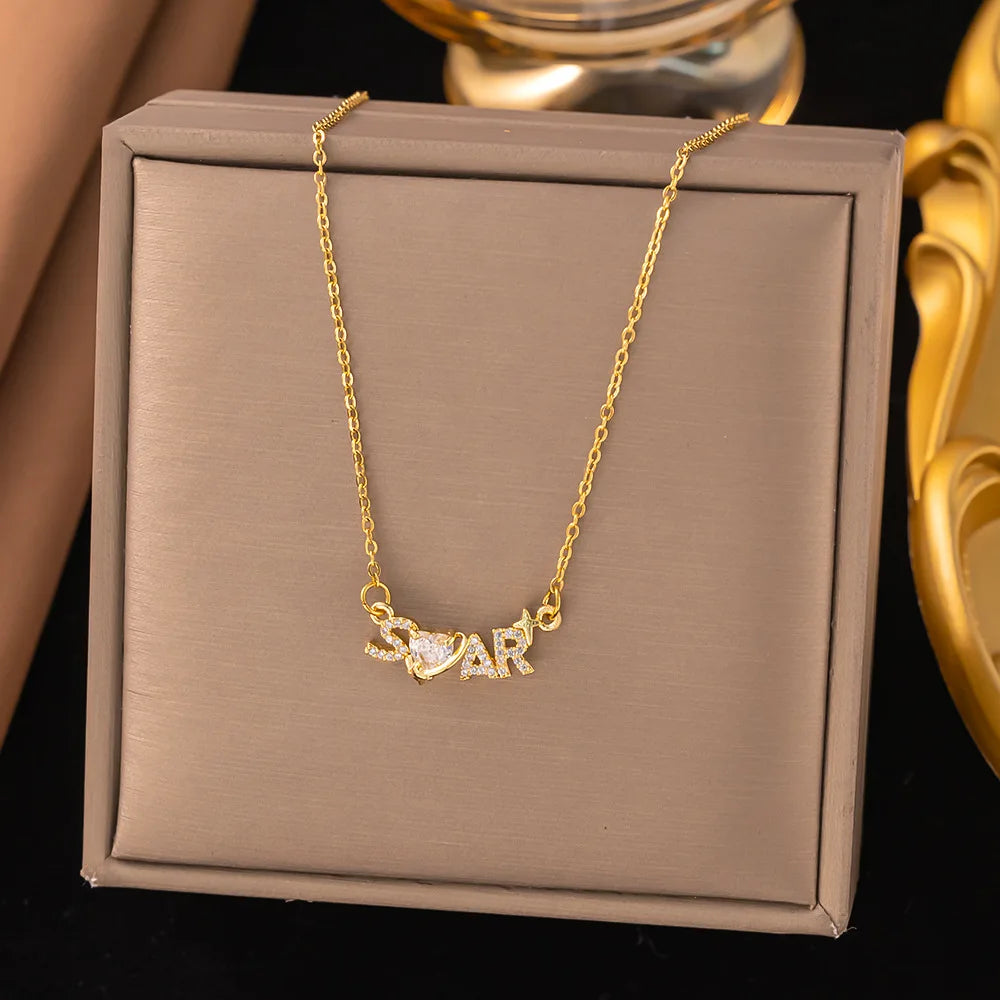 Minimalist Zircon Pendant Necklace