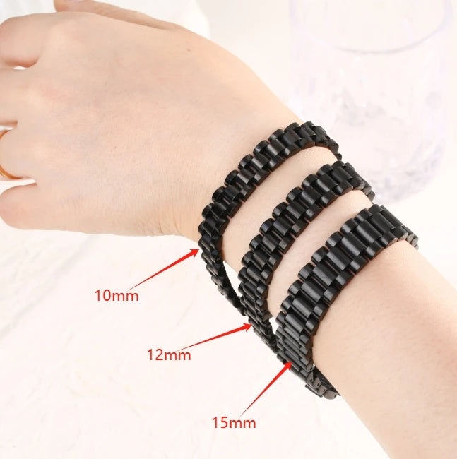 Classic Stainless Steel  Link  (Watch Belt Band Style)