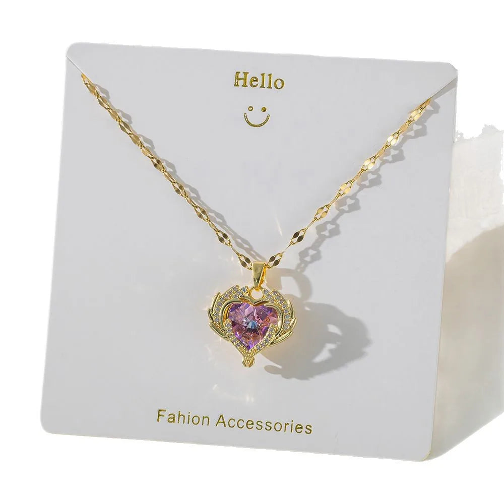 Minimalist Zircon Pendant Necklace