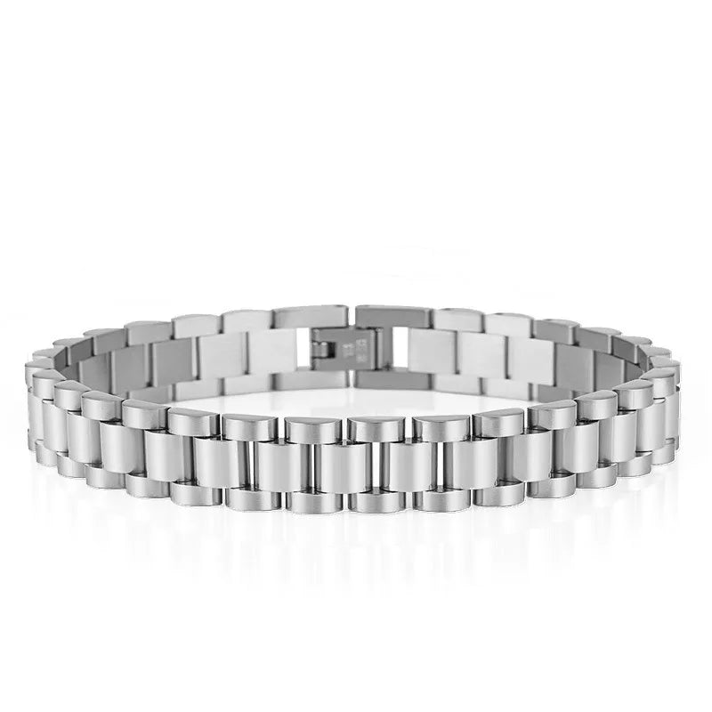 Classic Stainless Steel  Link  (Watch Belt Band Style)