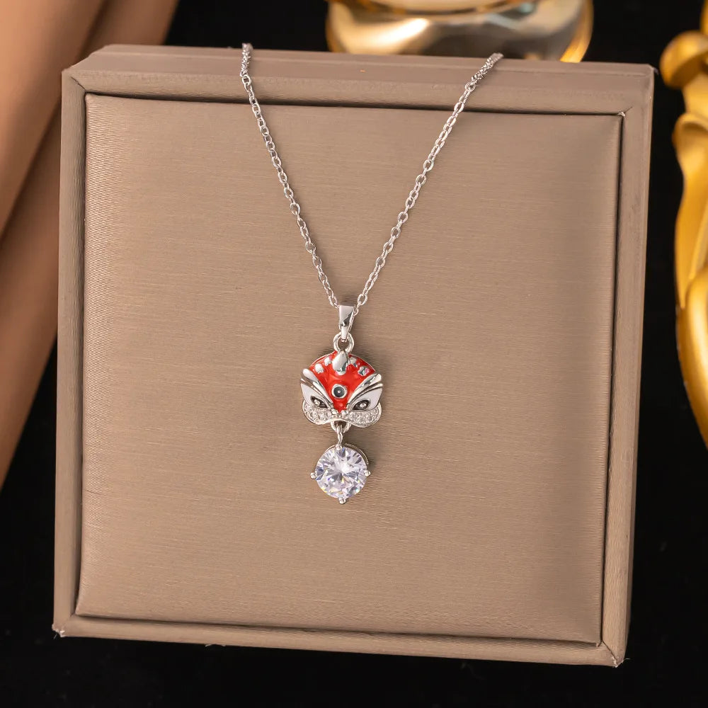 Minimalist Zircon Pendant Necklace
