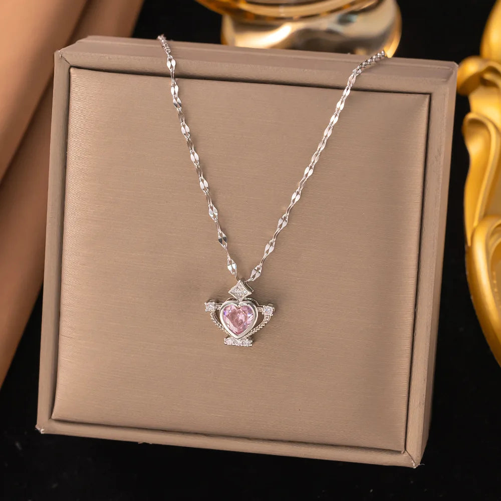 Minimalist Zircon Pendant Necklace