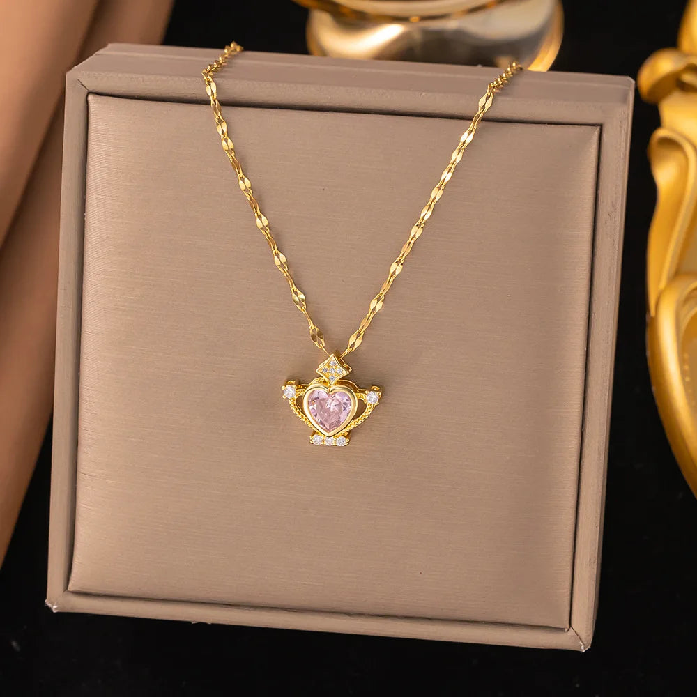 Minimalist Zircon Pendant Necklace