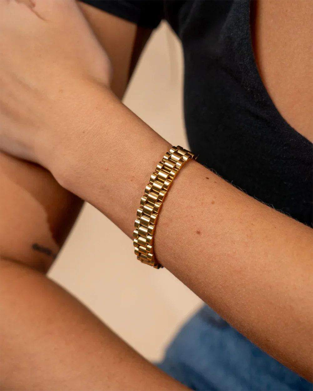 Classic Stainless Steel  Link  (Watch Belt Band Style)