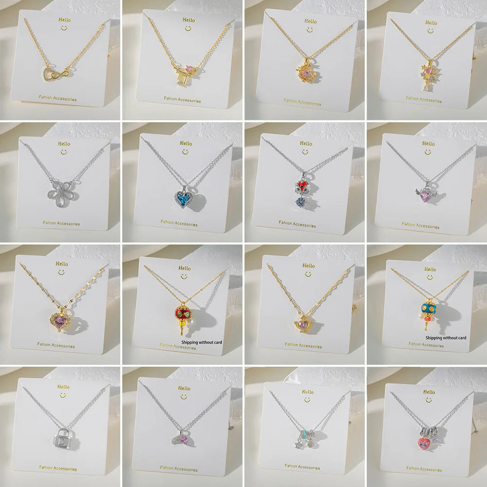 Minimalist Zircon Pendant Necklace