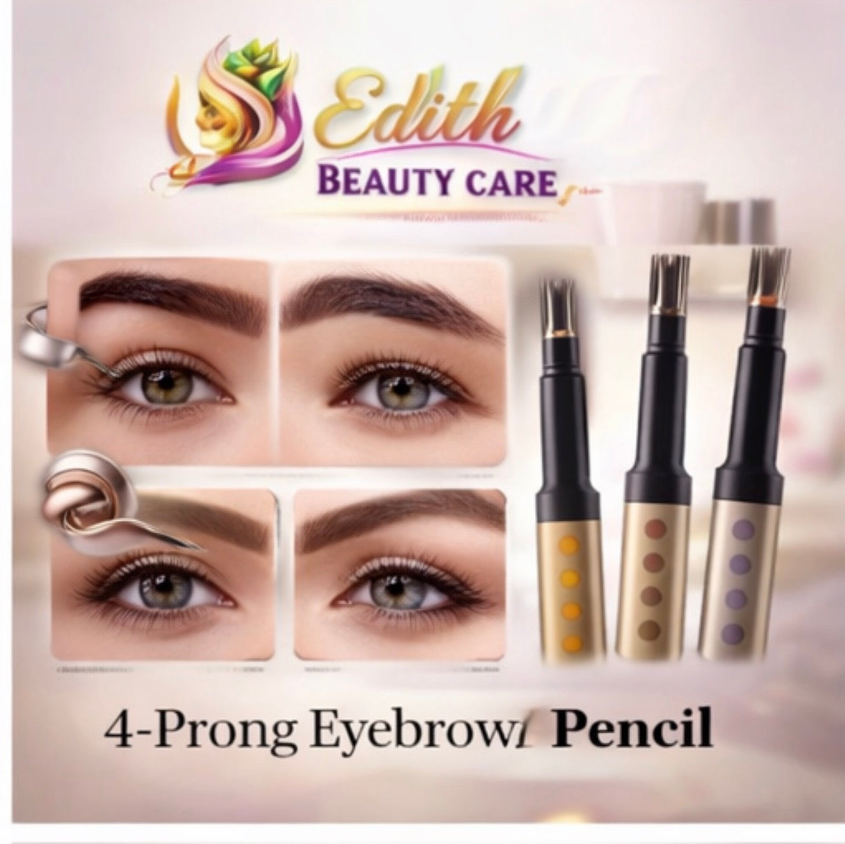 4-Prong Microblading Eyebrow Pencil – Natural Hair Stroke Effect