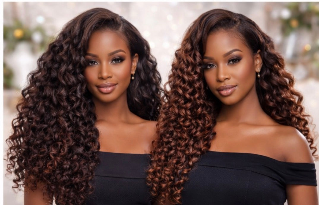 Curly Microlink (I-Tip) Remy Human Hair Extensions – Natural Blend