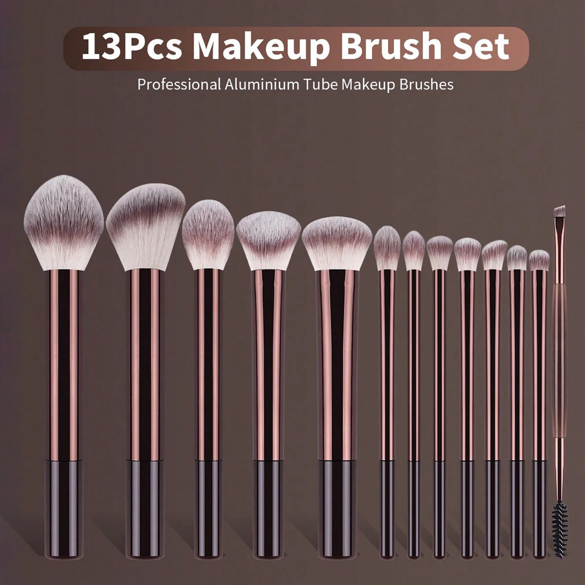 13-Piece Professional Makeup Brush Set