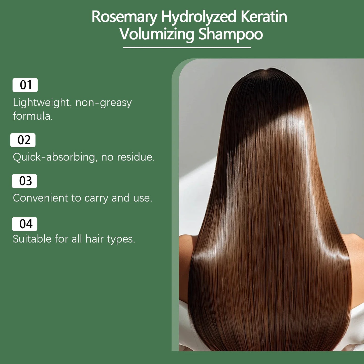 Rosemary Keratin Volumizing Shampoo
