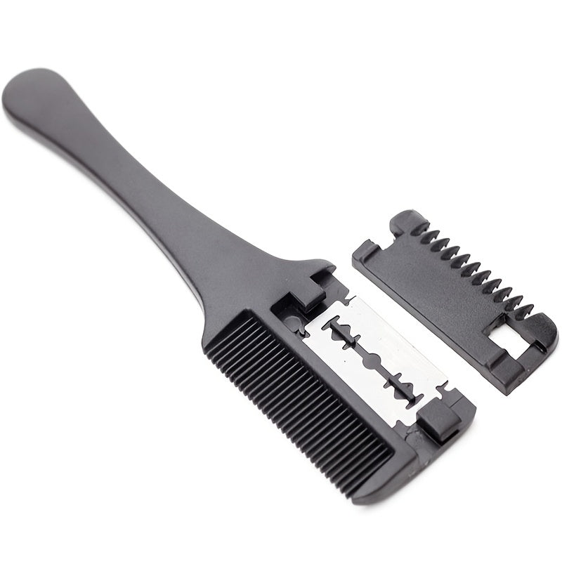 Hair Cutting Comb with Razor