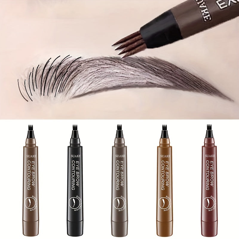 4-Prong Microblading Eyebrow Pencil – Natural Hair Stroke Effect